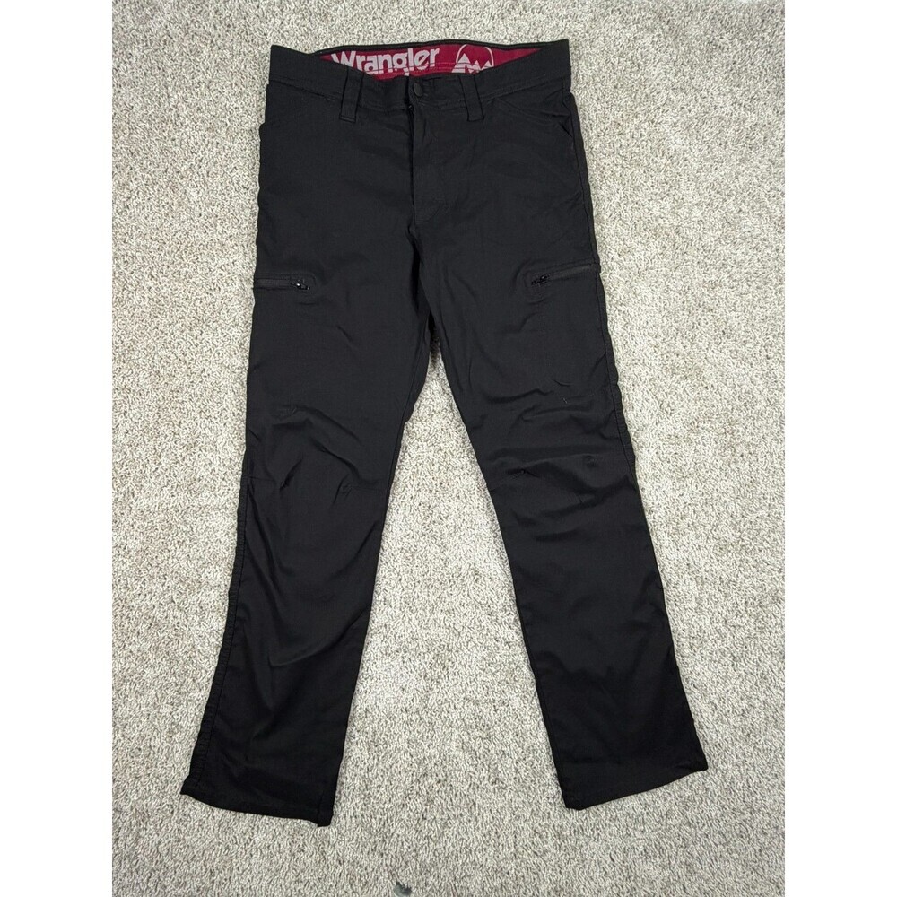 Wrangler Outdoor Cargo Hiking Pants Mens 32x30 Black Stretch Performance